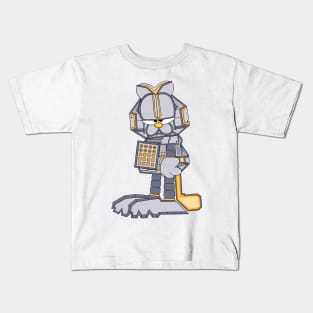 mecha cyborg Garfield artwork Kids T-Shirt